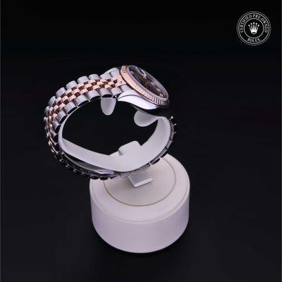 Rolex Certified Pre-owned Lady Datejust M279171-0011 front on black background