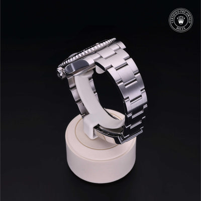 Rolex Certified Pre-owned Submariner M116610LN-0001 front on black background