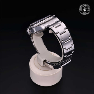 Rolex Certified Pre-owned Sea-Dweller M116600-0003 front on black background