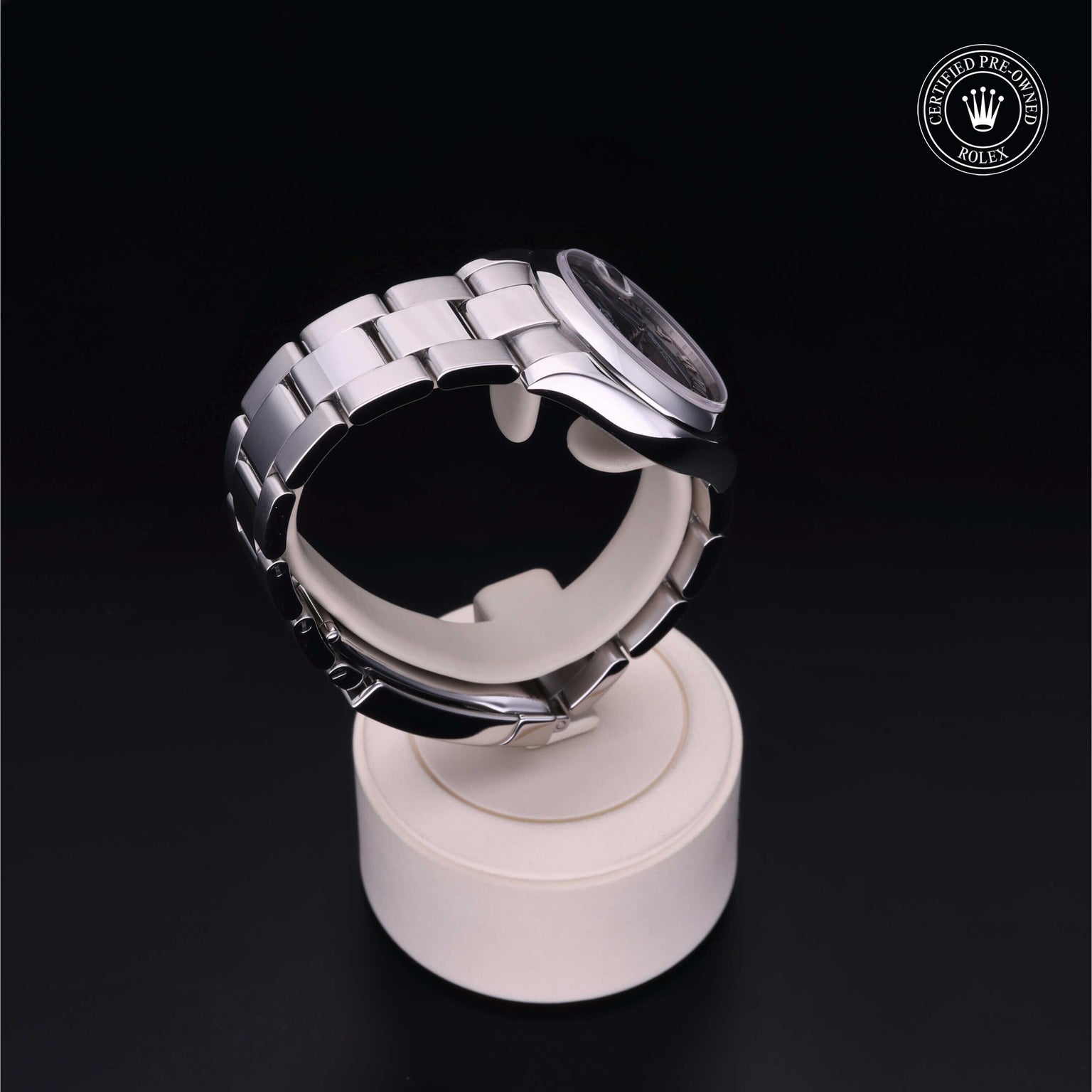 Rolex Certified Pre-owned Lady Datejust M178240-0034 front on black background