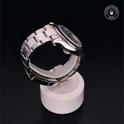 Rolex Certified Pre-owned Daytona M116509-0044 front on black background