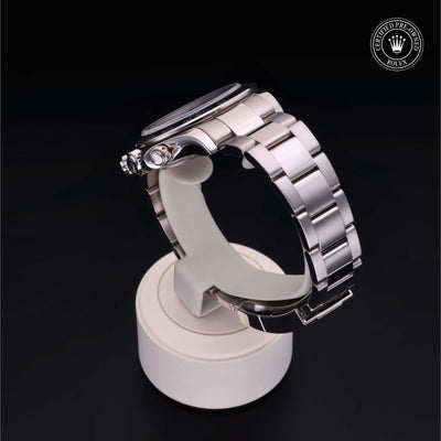 Rolex Certified Pre-owned Daytona M116509-0071 front on black background