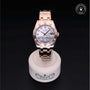 Rolex Certified Pre-owned Lady Datejust Pearlmaster M81315-0014 front on black background