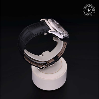 Rolex Certified Pre-owned Day-date M118139-0068 front on black background