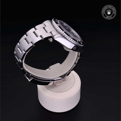 Rolex Certified Pre-owned Sea-Dweller M116600-0003 front on black background