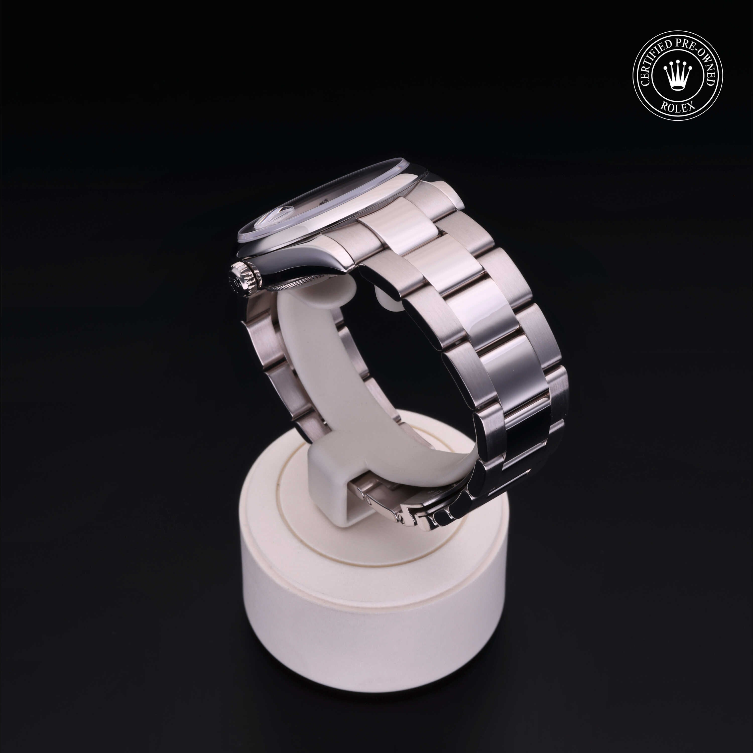 Rolex Certified Pre-owned Day-date M118209-0003 front on black background