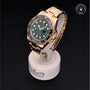 Rolex Certified Pre-owned GMT II M116718LN-0001 front on black background