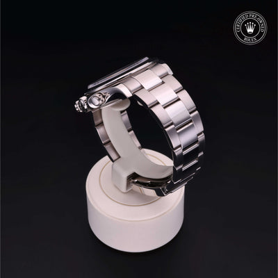 Rolex Certified Pre-owned Daytona M116509-0019 front on black background