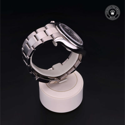 Rolex Certified Pre-owned Daytona M116509-0019 front on black background