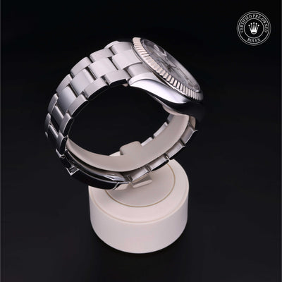 Rolex Certified Pre-owned Sky-Dweller M326934-0001 front on black background