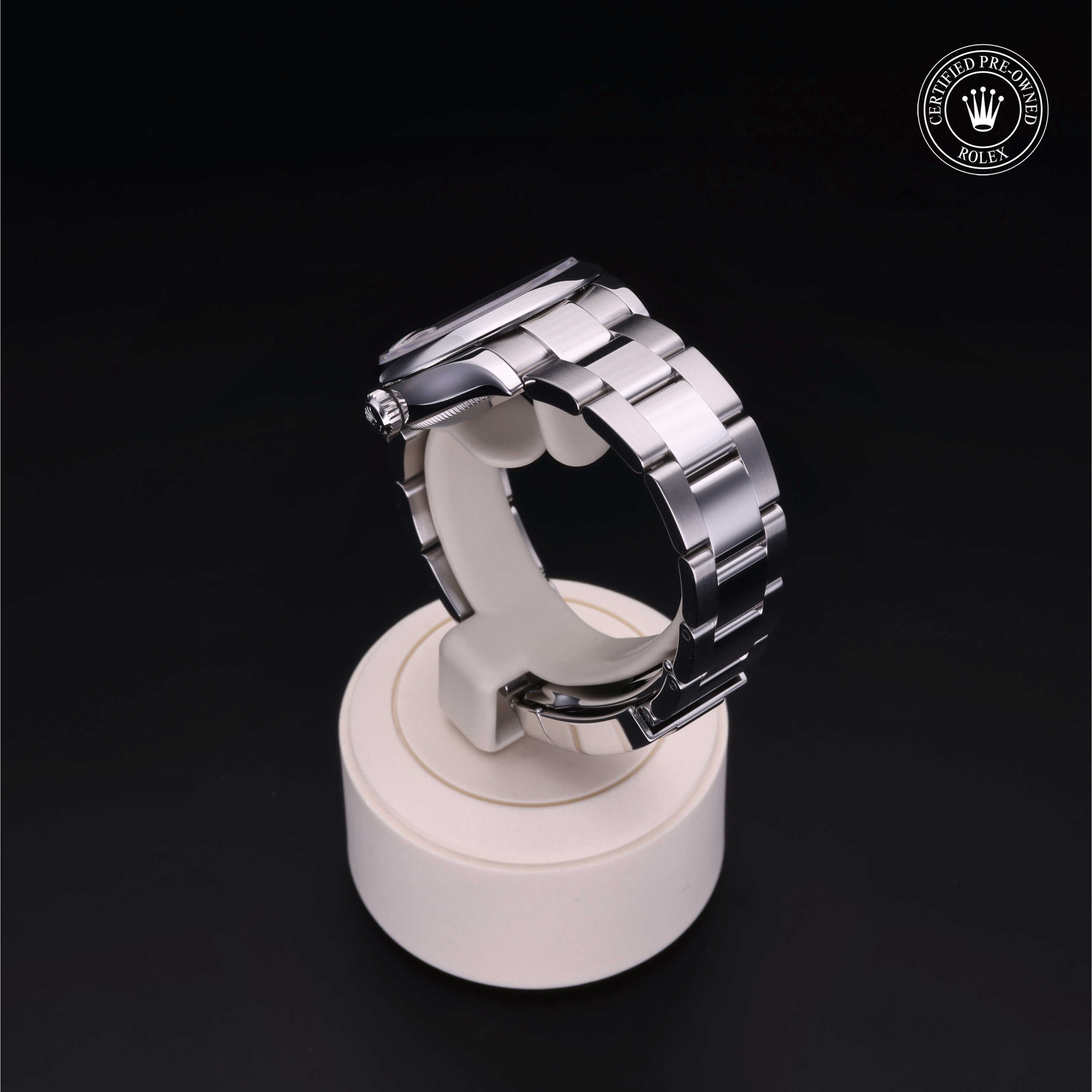 Rolex Certified Pre-owned Lady Datejust M278240-0009 front on black background