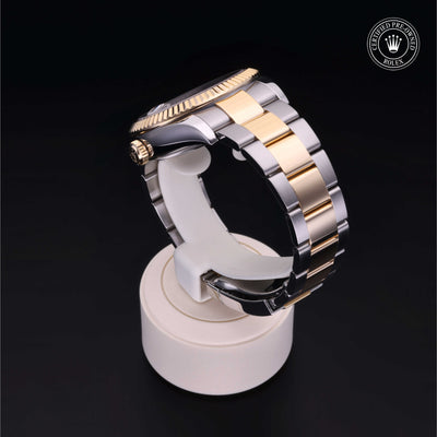 Rolex Certified Pre-owned Sky-Dweller M326933-0002 front on black background