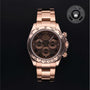 Rolex Certified Pre-owned Daytona M116505-0006 front on black background