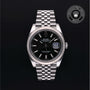 Rolex Certified Pre-owned Datejust M126334-0018 front on black background