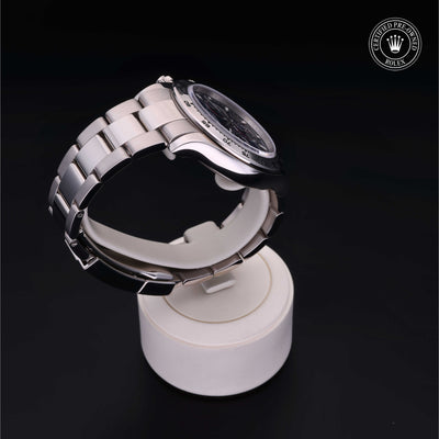 Rolex Certified Pre-owned Daytona M116509-0071 front on black background