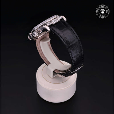 Rolex Certified Pre-owned Daytona M116599RBR-0024 front on black background