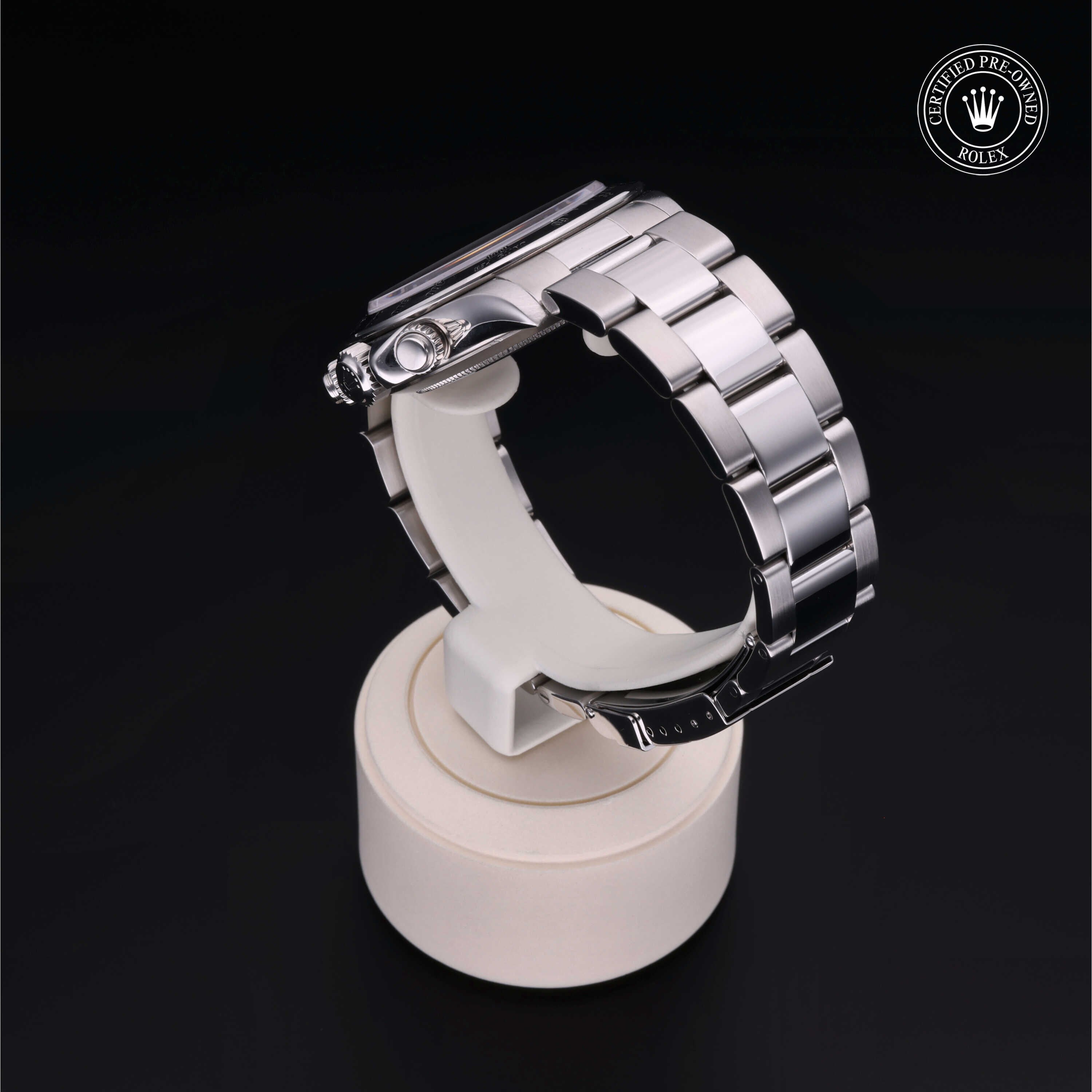 Rolex Certified Pre-owned Daytona M16520-0002 front on black background