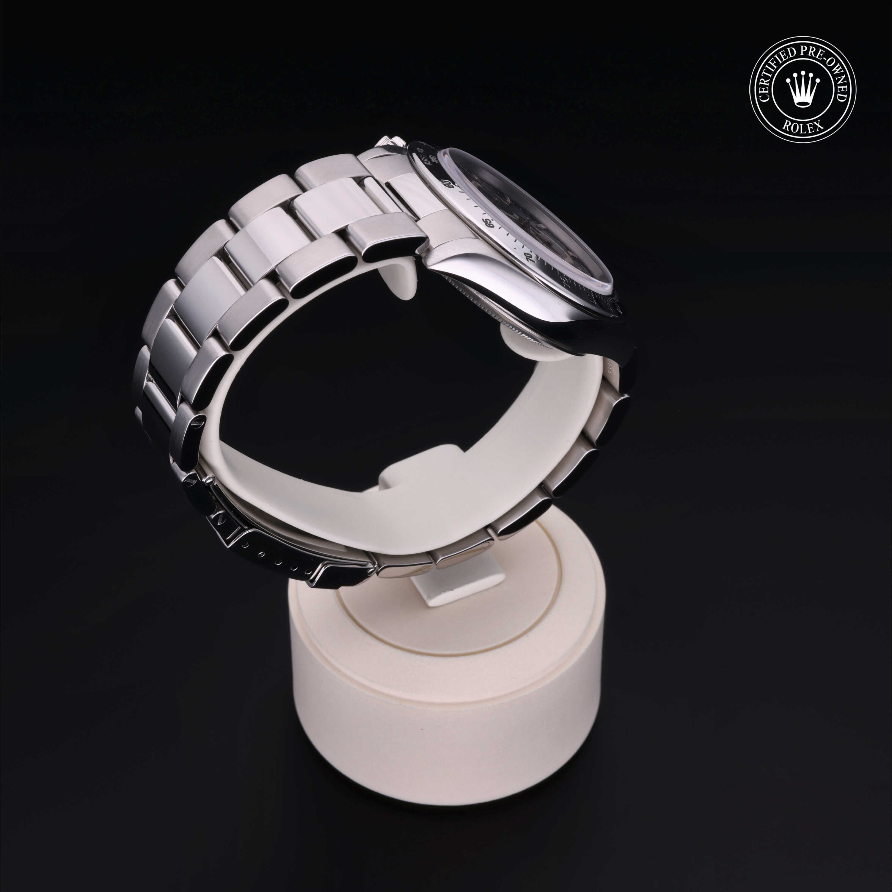 Rolex Certified Pre-owned Daytona M16520-0002 front on black background