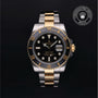 Rolex Certified Pre-owned Submariner Date M116613LN-0003 front on black background