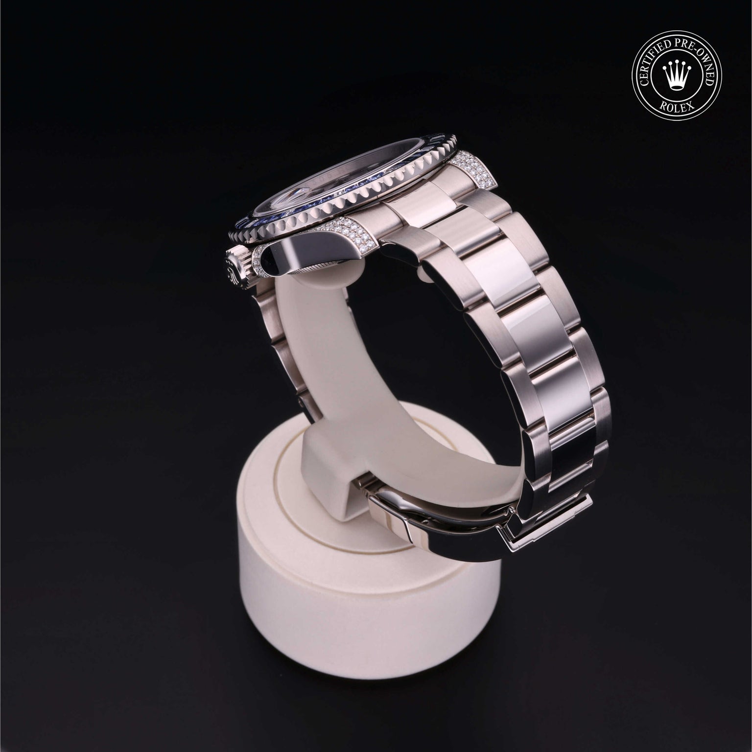 Rolex Certified Pre-owned Submariner Date M116659SABR-0001 front on black background