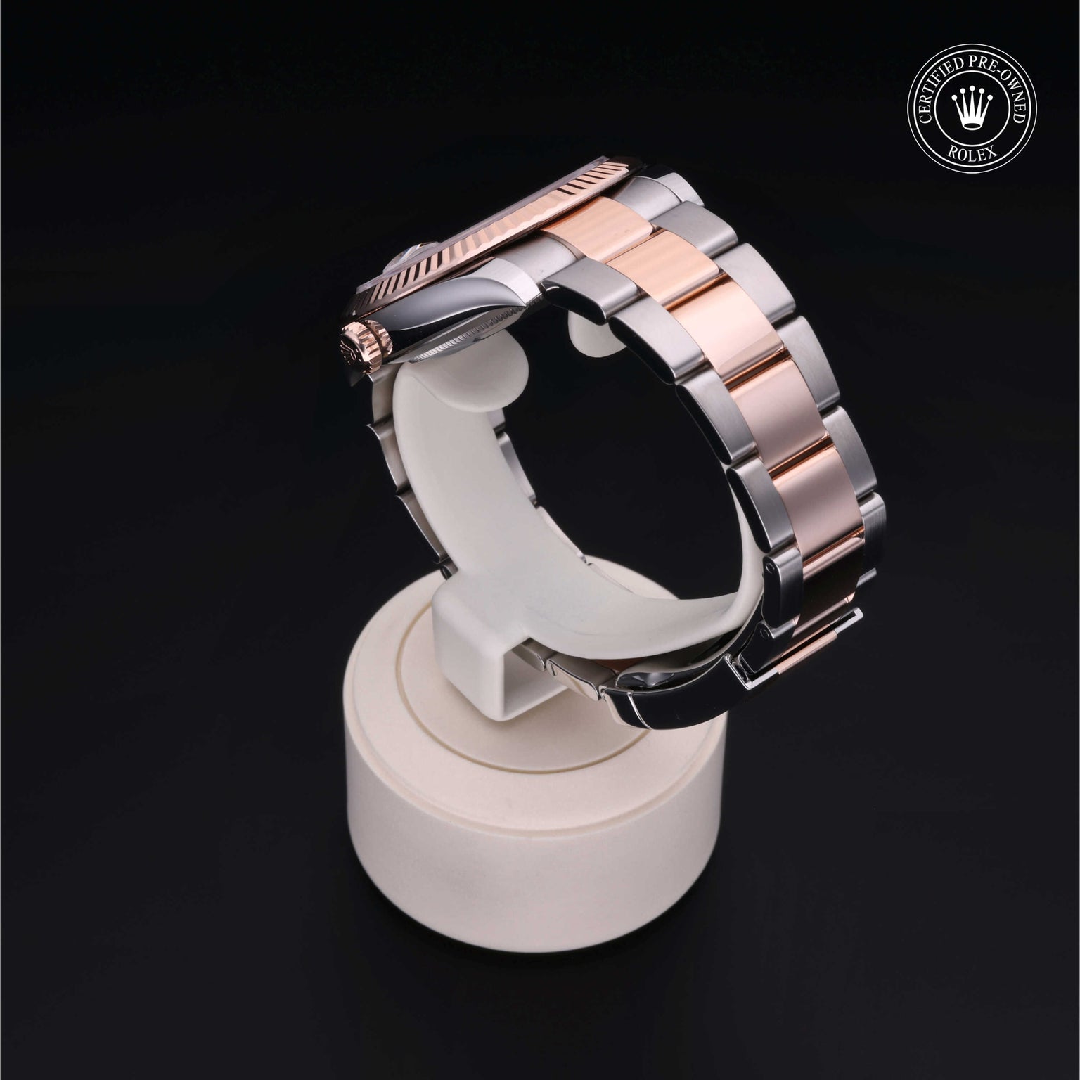 Rolex Certified Pre-owned Datejust M126331-0001 front on black background