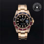 Rolex Certified Pre-owned GMT II M116758SARU-0001 front on black background