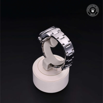 Rolex Certified Pre-owned Lady Datejust M179160-0032 front on black background