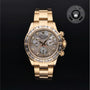 Rolex Certified Pre-owned Daytona M116568BR-0002 front on black background