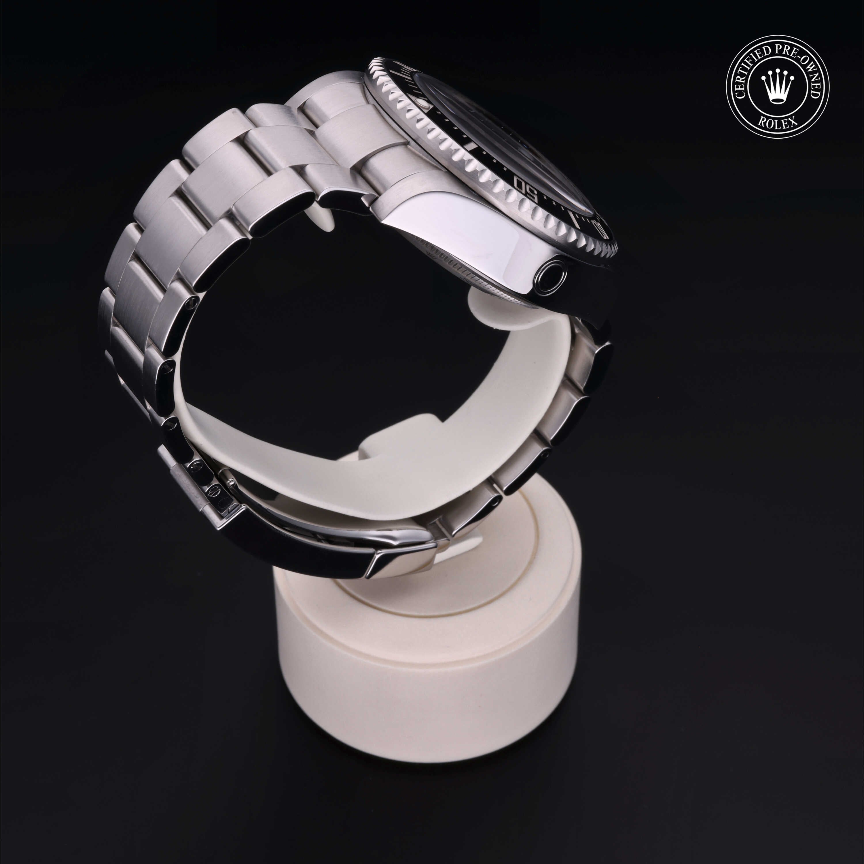 Rolex Certified Pre-owned Deep Sea M126660-0002 front on black background