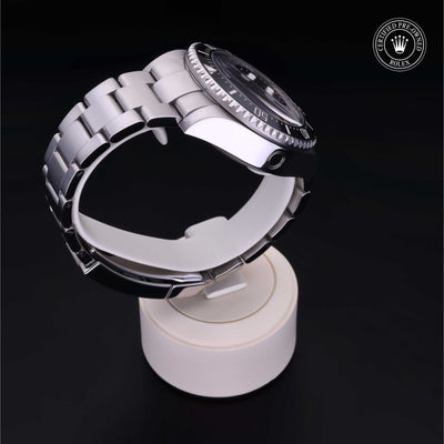 Rolex Certified Pre-owned Deep Sea M116660-0001 front on black background