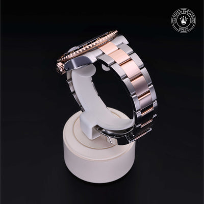 Rolex Certified Pre-owned GMT M126711CHNR-0002 front on black background