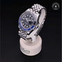 Rolex Certified Pre-owned GMT M126710BLNR-0002 front on black background