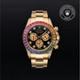 Rolex Certified Pre-owned Daytona M116598RBOW-0001 front on black background