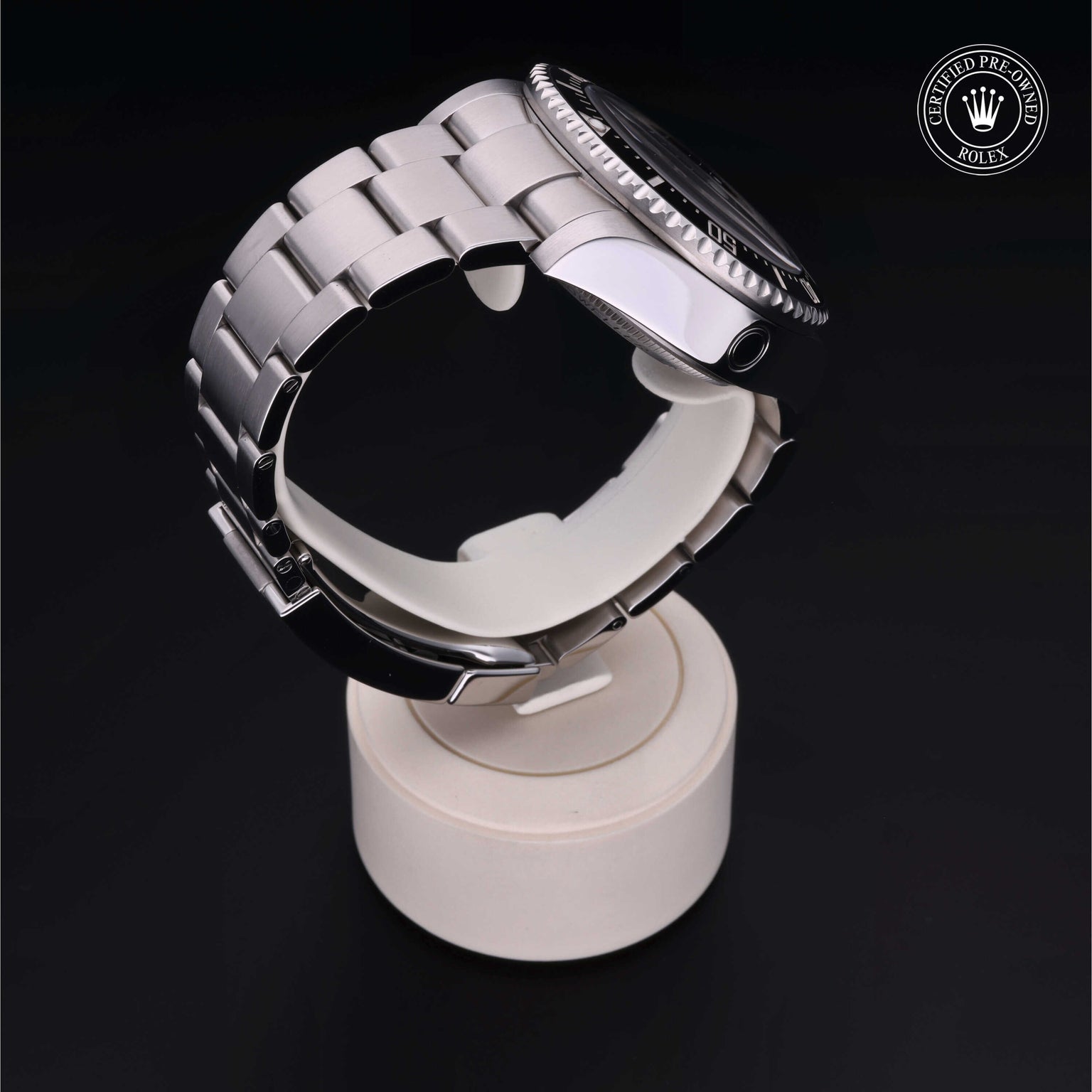 Rolex Certified Pre-owned Deep Sea M126660-0002 front on black background