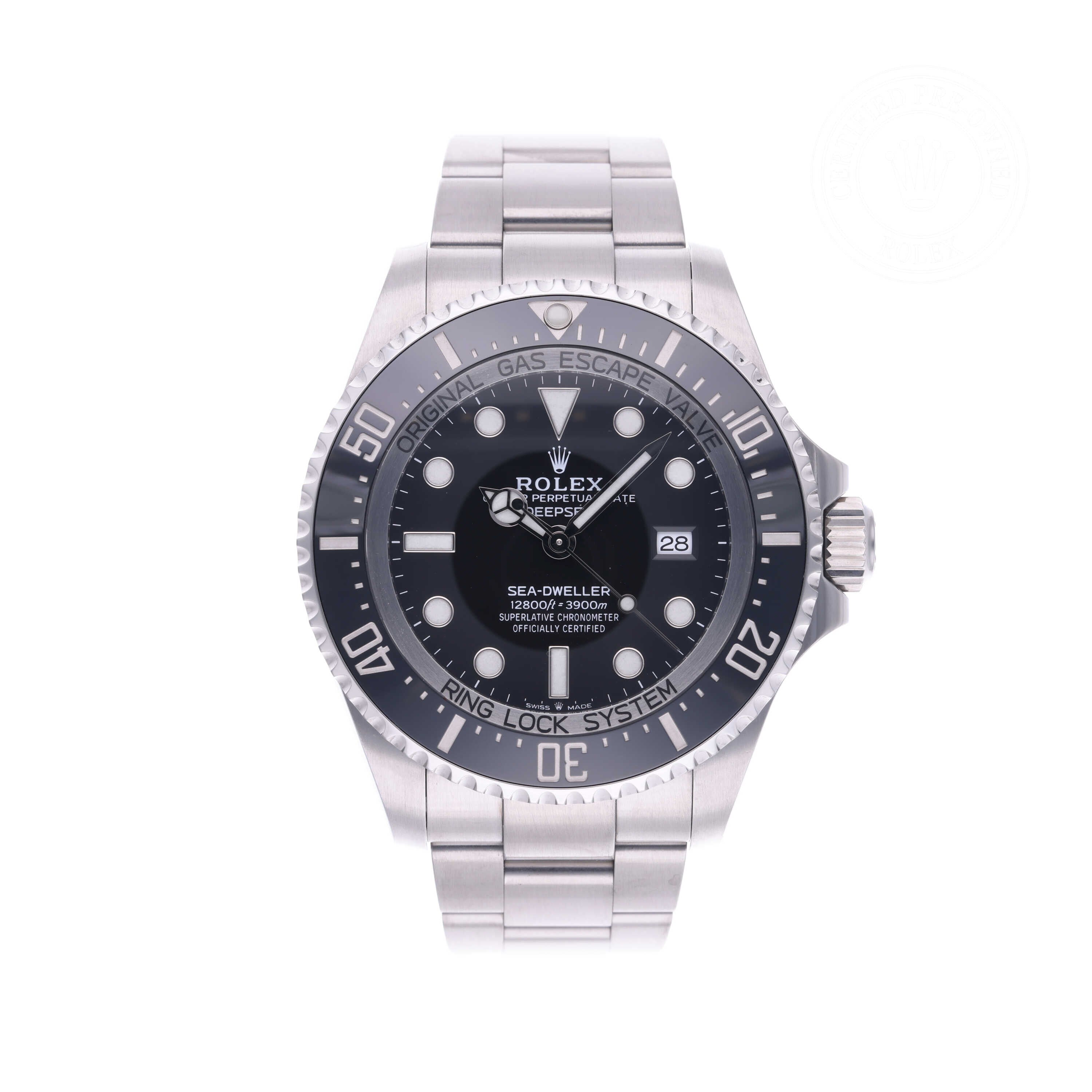 Rolex Certified Pre-owned Deep Sea M126660-0001 front on white background