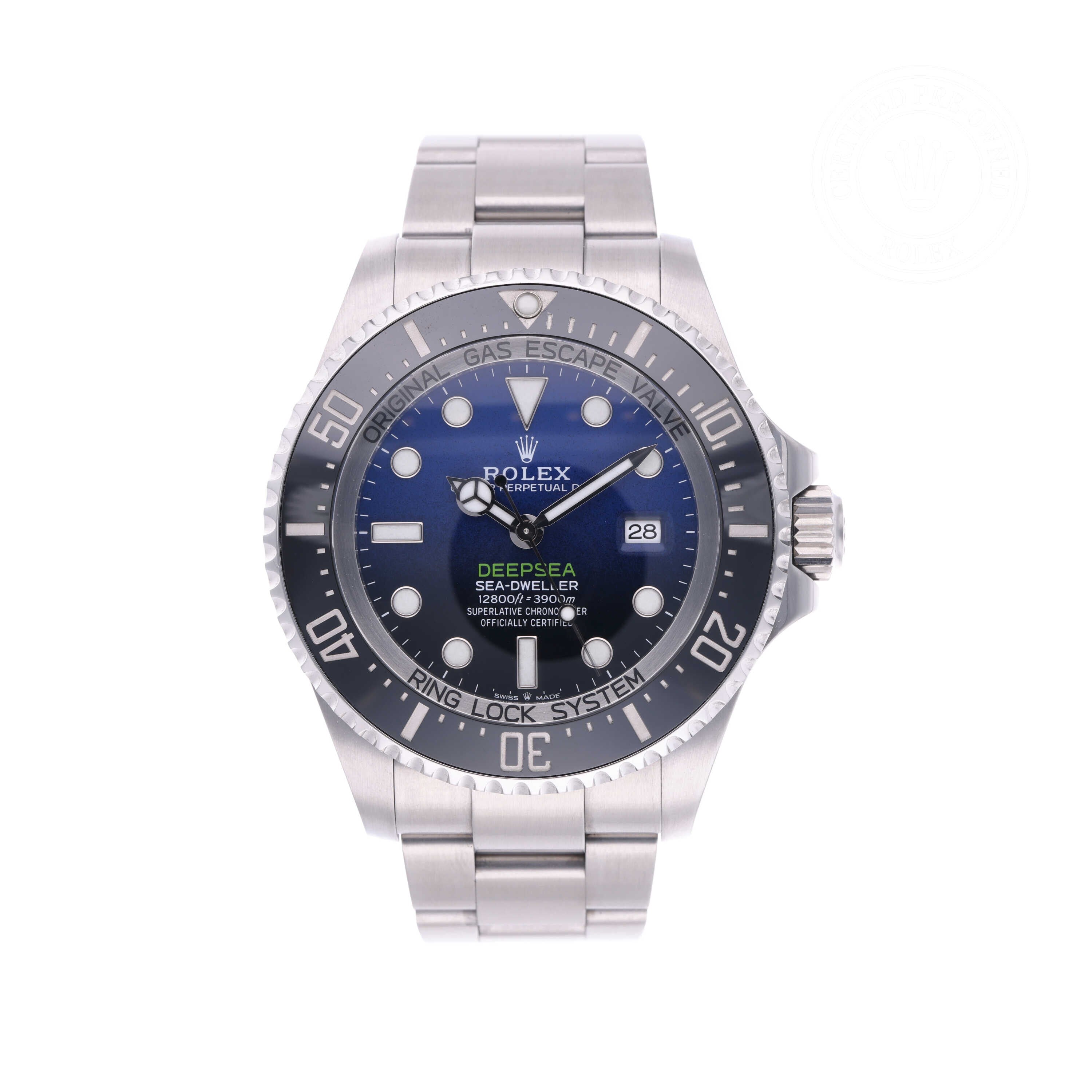 Rolex Certified Pre-owned Deep Sea M126660-0002 front on white background