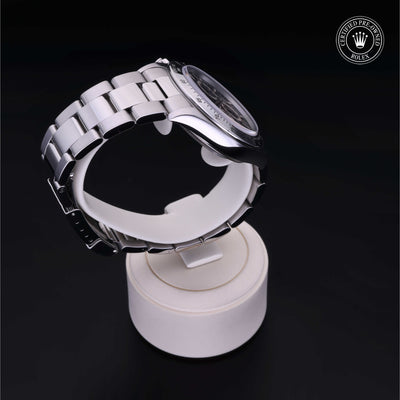 Rolex Certified Pre-owned Daytona M16520-0002 front on black background