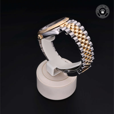 Rolex Certified Pre-owned Datejust M126333-0006 front on black background