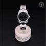 Rolex Certified Pre-owned Lady Oyster Perpetual M177200-0004 front on black background