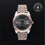 Rolex Certified Pre-owned Datejust M126301-0016 front on black background