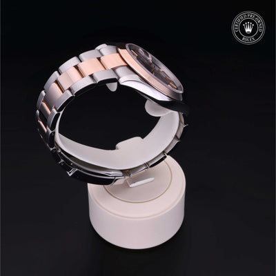 Rolex Certified Pre-owned Datejust M126301-0001 front on black background
