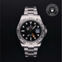 Rolex Certified Pre-owned Explorer M216570-0002 front on black background