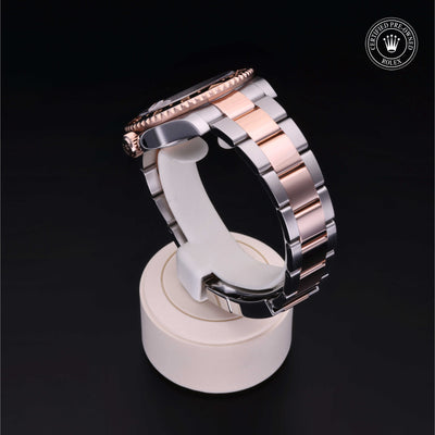 Rolex Certified Pre-owned GMT M126711CHNR-0002 front on black background