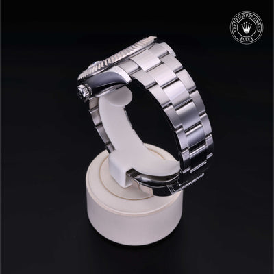 Rolex Certified Pre-owned Sky-Dweller M326934-0001 front on black background