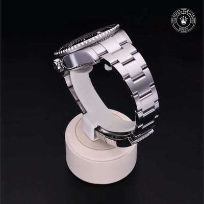 Rolex Certified Pre-owned Sea-Dweller M116660-0003 front on black background