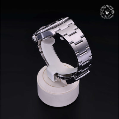 Rolex Certified Pre-owned Submariner M126610LN-0001 front on black background