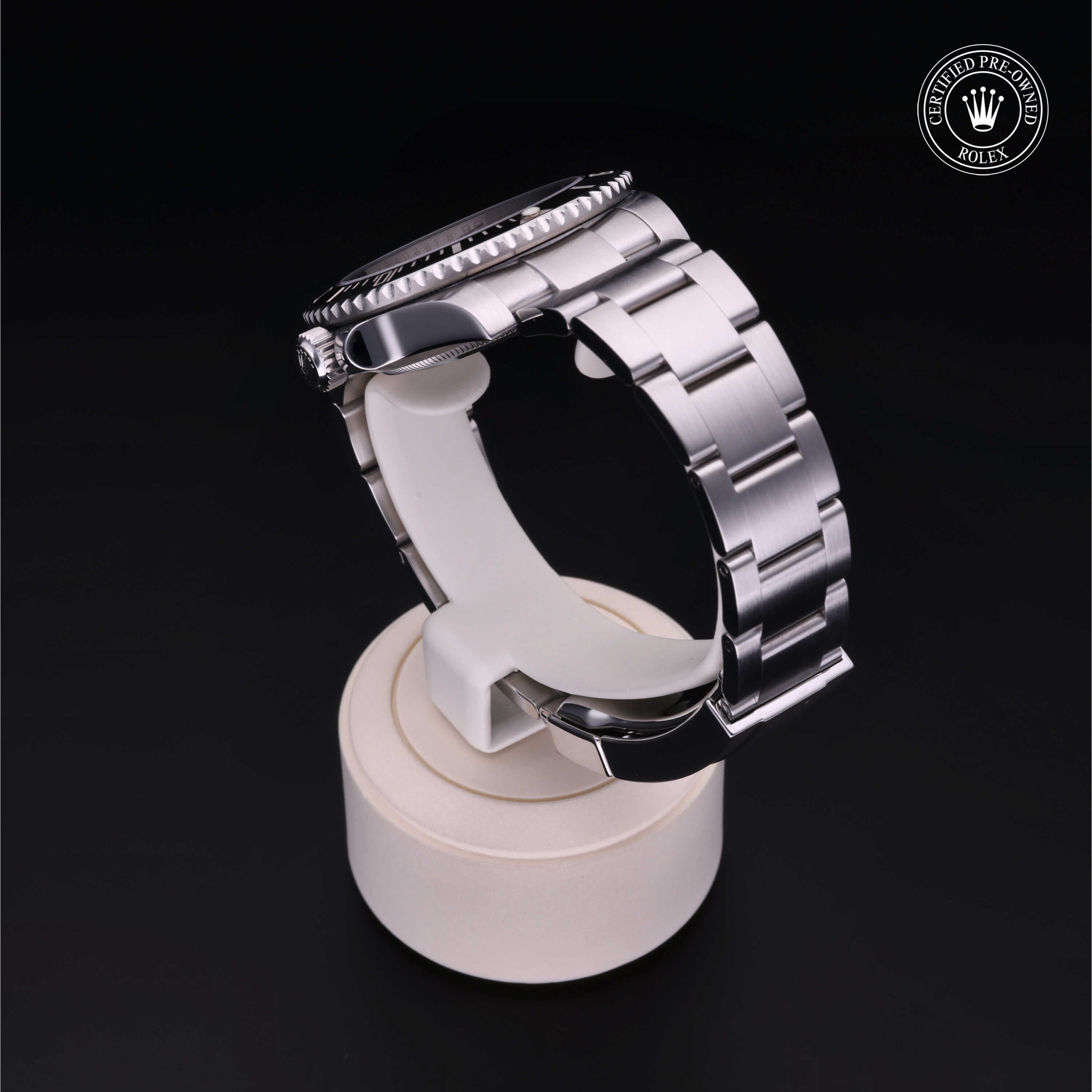 Rolex Certified Pre-owned Submariner M114060-0002 front on black background