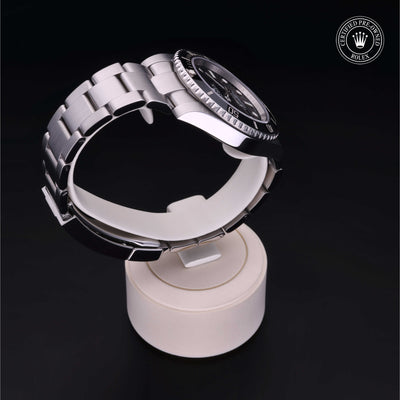 Rolex Certified Pre-owned Submariner M114060-0002 front on black background