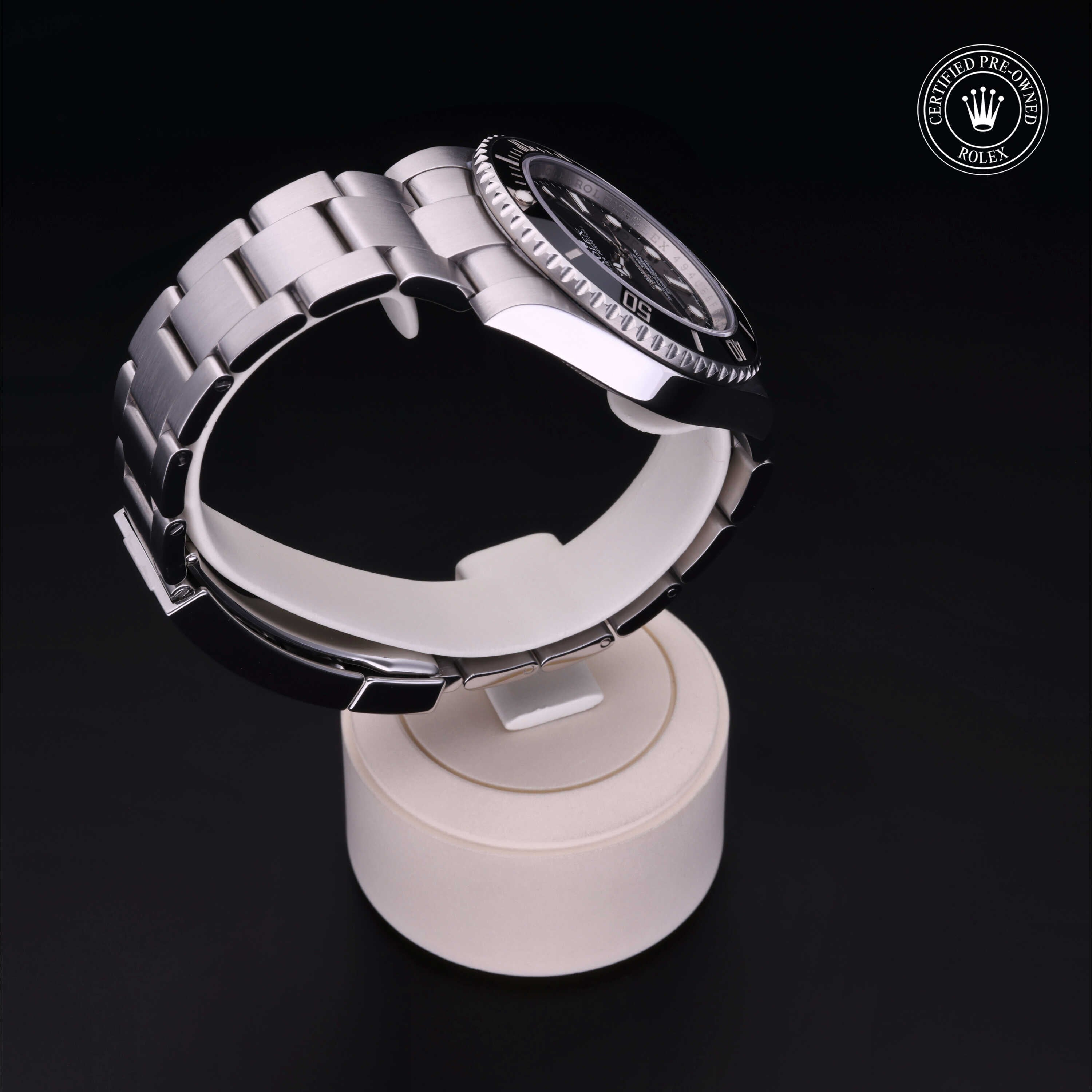 Rolex Certified Pre-owned Submariner M114060-0002 front on black background