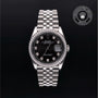 Rolex Certified Pre-owned Datejust M126284RBR-0019 front on black background